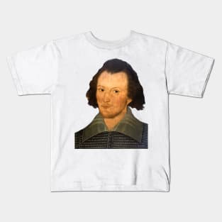 A Portrait of William Shakespeare Kids T-Shirt